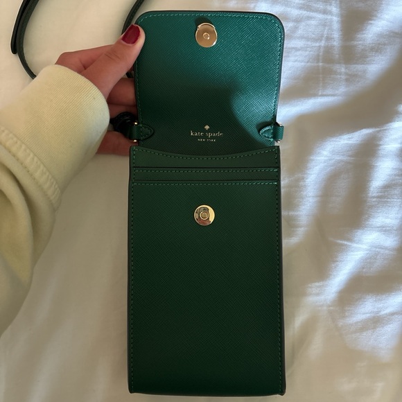 Kate Spade Emerald Green Phone Crossbody - Picture 2 of 3